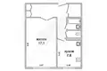 Квартира 1 комната 37 м² Брест, Беларусь