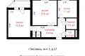 Mieszkanie 2 pokoi 49 m² Zasław, Białoruś