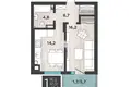 Wohnung 1 zimmer 48 m² Kaliningrad, Russland