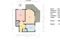 2 room apartment 56 m² in Warsaw, Poland