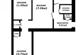 Appartement 3 chambres 57 m² Minsk, Bélarus