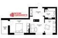Wohnung 2 zimmer 60 m² Hrodna, Belarus