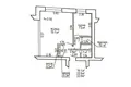 Apartamento 1 habitación 34 m² Lyasny, Belarús