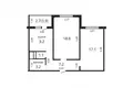 Mieszkanie 2 pokoi 57 m² Pryluki, Białoruś