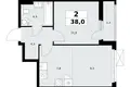 Квартира 2 комнаты 38 м² район Коммунарка, Россия