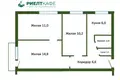 Квартира 3 комнаты 52 м² Щучин, Беларусь