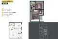 Apartamento 1 habitacion 48 m², Montenegro