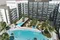 Residential complex Beach Oasis — modern low-rise residence by Azizi in the heart of Dubai Studio City