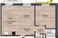 Mieszkanie 57 m² Kalodziscanski sielski Saviet, Białoruś
