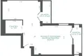 Mieszkanie 2 pokoi 56 m² Mińsk, Białoruś