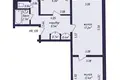 3 room apartment 61 m² Minsk, Belarus