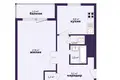 Mieszkanie 1 pokój 42 m² Mołodeczno, Białoruś