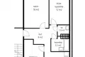 2 bedroom apartment 61 m² Warsaw, Poland