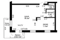 Квартира 1 комната 59 м² Колодищанский сельский Совет, Беларусь