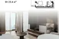 Estudio 1 habitación 24 m² Batumi, Georgia