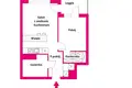 Appartement 2 chambres 42 m² Varsovie, Pologne