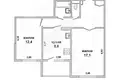 Apartamento 2 habitaciones 53 m² Muchaviecki sielski Saviet, Belarús