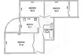 Apartamento 3 habitaciones 67 m² Muchaviecki sielski Saviet, Belarús