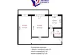 Квартира 2 комнаты 46 м² Минск, Беларусь