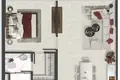 Appartement 2 chambres 68 m² Ras el Khaïmah, Émirats arabes unis