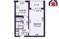 1 room apartment 35 m² Minsk, Belarus