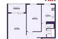 Appartement 2 chambres 49 m² Minsk, Bélarus