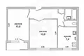 2 room apartment 48 m² Brest, Belarus