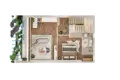 Квартира 1 комната  Акротири, Кипр