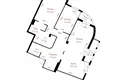 Appartement 3 chambres 95 m² Minsk, Bélarus
