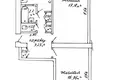 2 room apartment 52 m² Minsk, Belarus