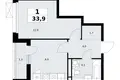 Appartement 1 chambre 34 m² Vnoukovo, Russie