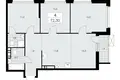4 room apartment 72 m² Kommunarka, Russia
