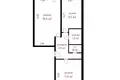 Wohnung 2 zimmer 48 m² Radaschkowitschy, Belarus