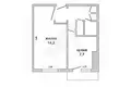 Квартира 1 комната 31 м² Брест, Беларусь