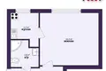 Wohnung 1 zimmer 32 m² Soligorsk, Belarus