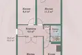 Apartamento 3 habitaciones 53 m² Dzyarzhynsk, Belarús