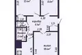 3 room apartment 62 m² Radashkovichy, Belarus