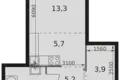 Estudio 1 habitación 33 m² Moscú, Rusia