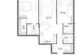 Appartement 2 chambres 84 m² Kaliningrad, Russie