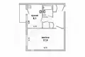 Apartamento 1 habitación 38 m² Cherni, Belarús