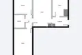 Mieszkanie 3 pokoi 57 m² Łódź, Polska
