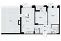 Квартира 3 комнаты 74 м² район Коммунарка, Россия