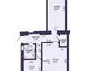 2 room apartment 46 m² Minsk, Belarus