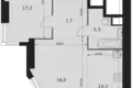 Appartement 2 chambres 61 m² Moscou, Russie