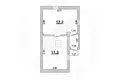 Casa 25 m² Kliejnikauski sielski Saviet, Belarús