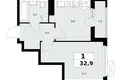 Wohnung 1 zimmer 33 m² Kommunarka, Russland