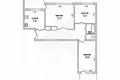 Mieszkanie 3 pokoi 64 m² Brześć, Białoruś