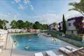Kompleks mieszkalny New complex of villas with a beach and swimming pools near the Pink Lake, Bodrum, Turkey