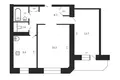 Квартира 2 комнаты 51 м² Минск, Беларусь