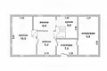 Maison 66 m² Tevielski sielski Saviet, Bélarus